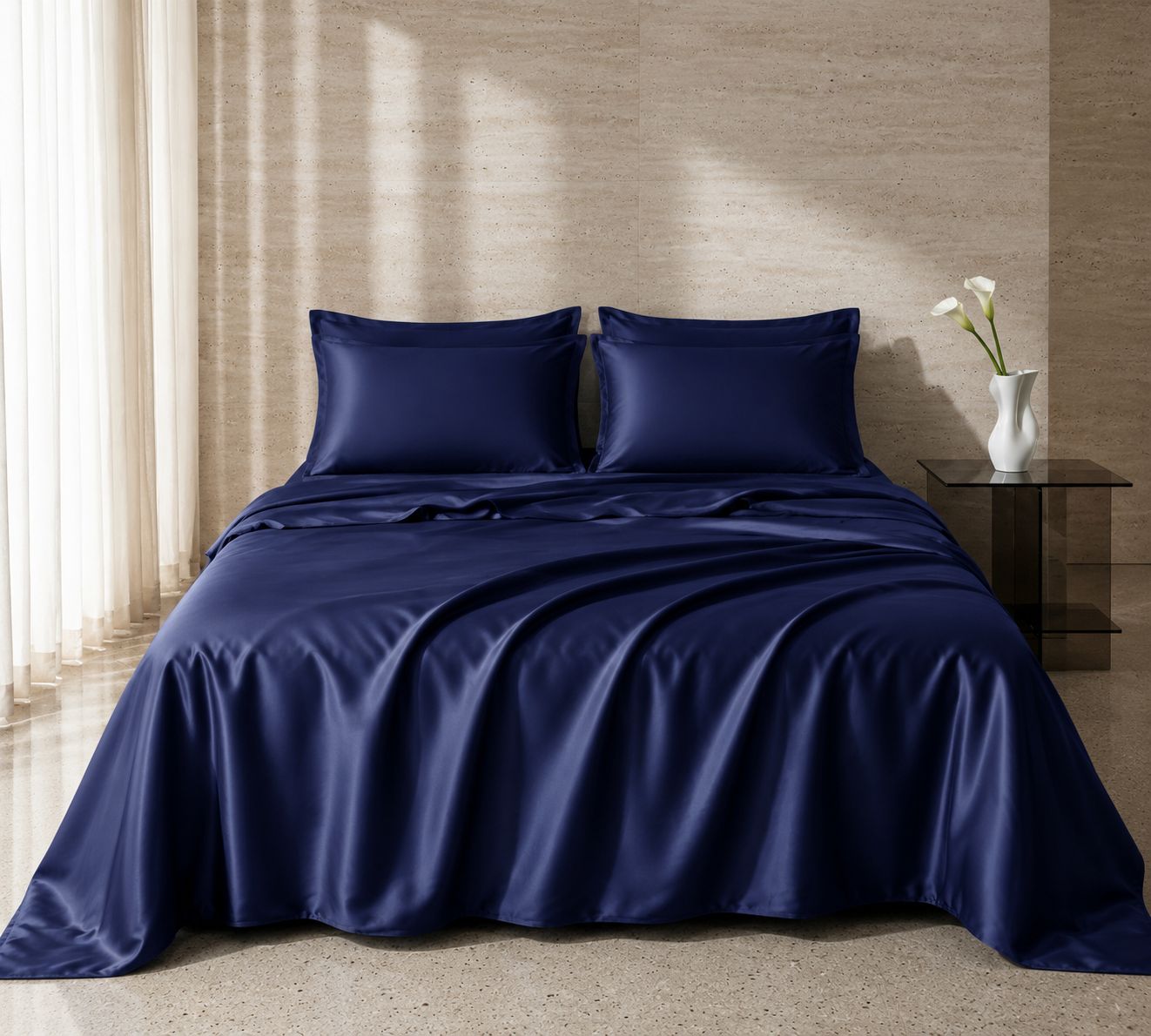 300 tc premiun quality satin bedsheet