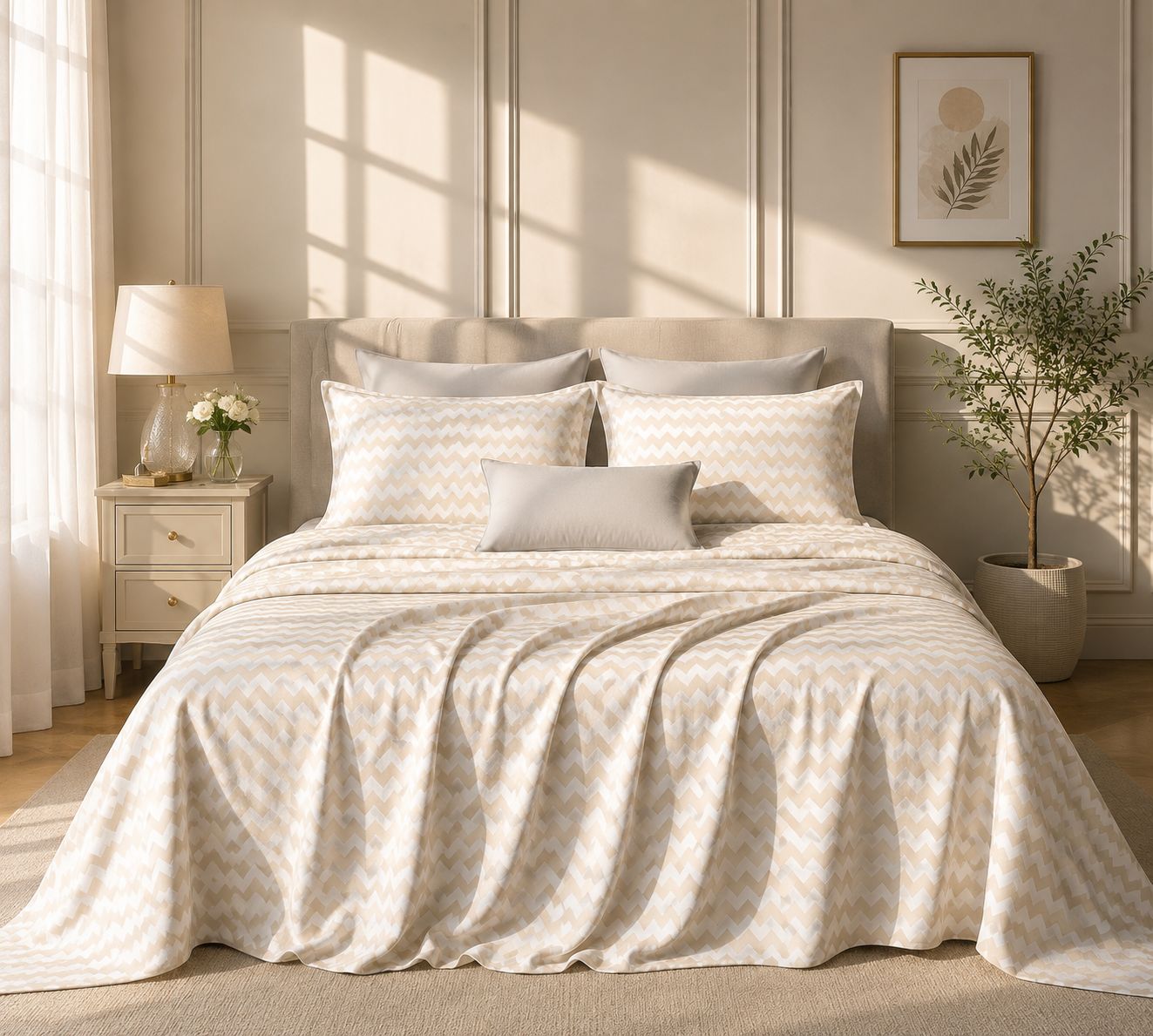 300 tc queen size Bedsheet